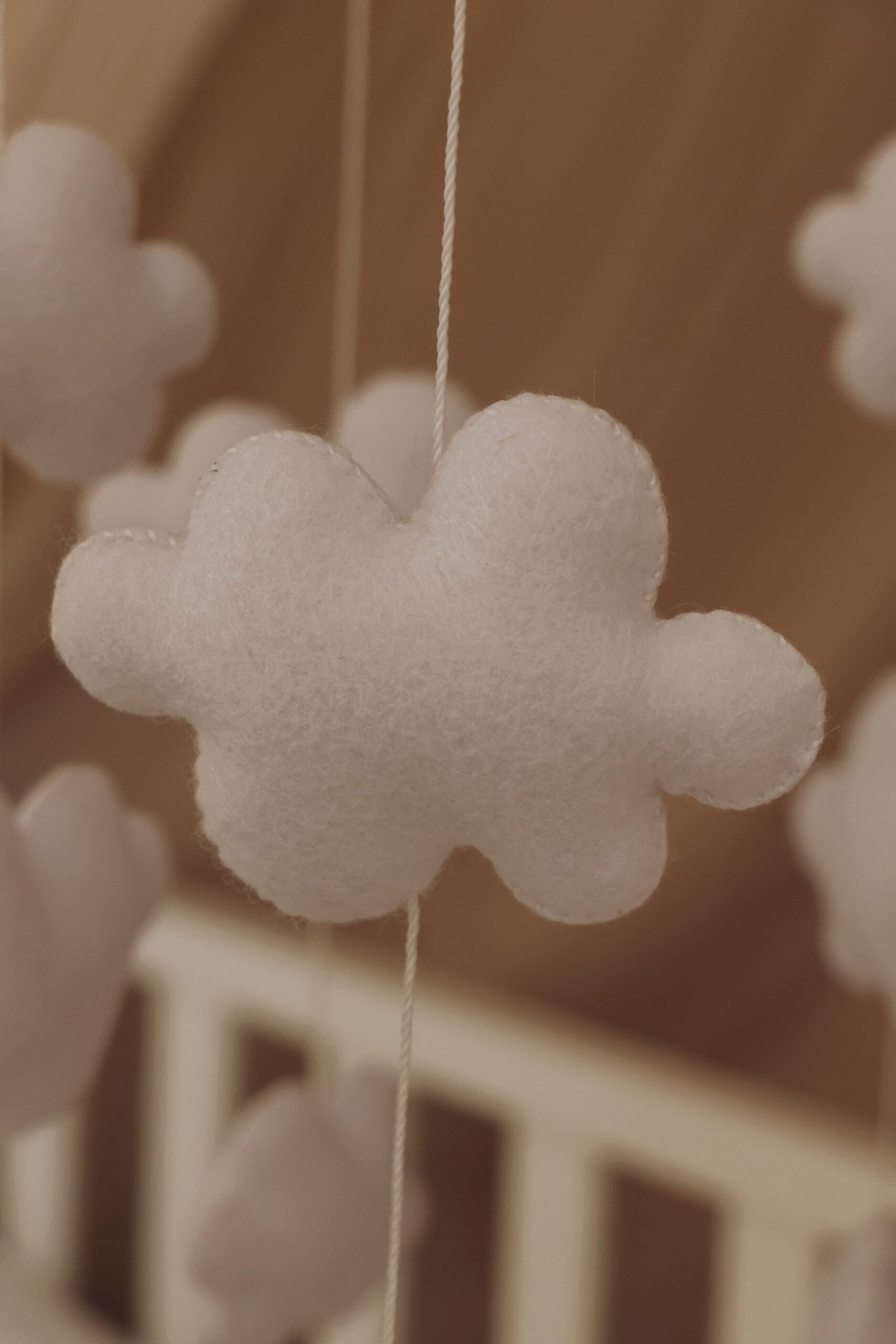 Handmade Clouds baby mobile-10