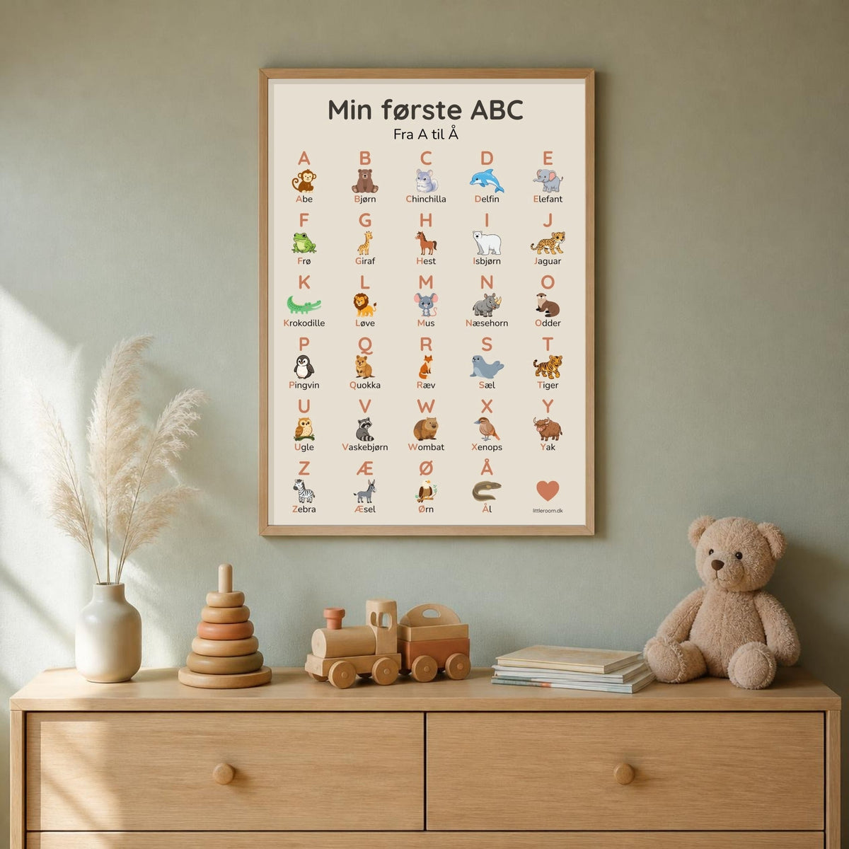 ABC-plakat – Min første ABC - Littleroom Plakat