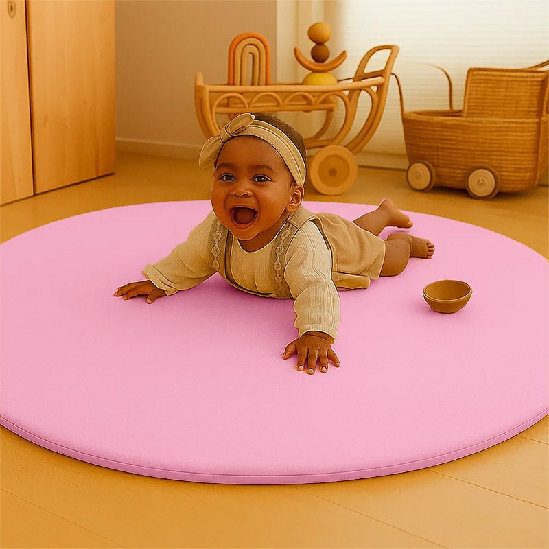 Tapis d'Eveil en Coton Bio Rose - Littleroom La Chambre
