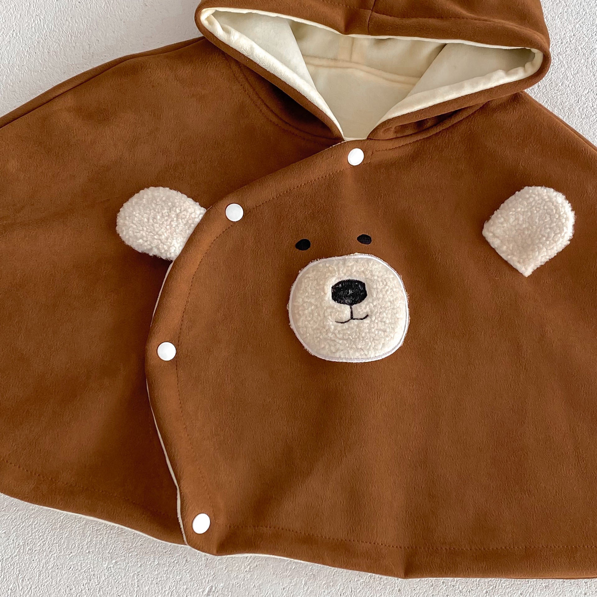 Baby Little Bear Long Sleeves Winter Cloak-3